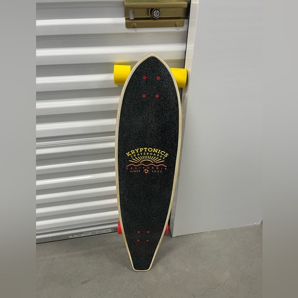 Authentic Longboard with Yellow and Red Wheels - Picture 7 of 7